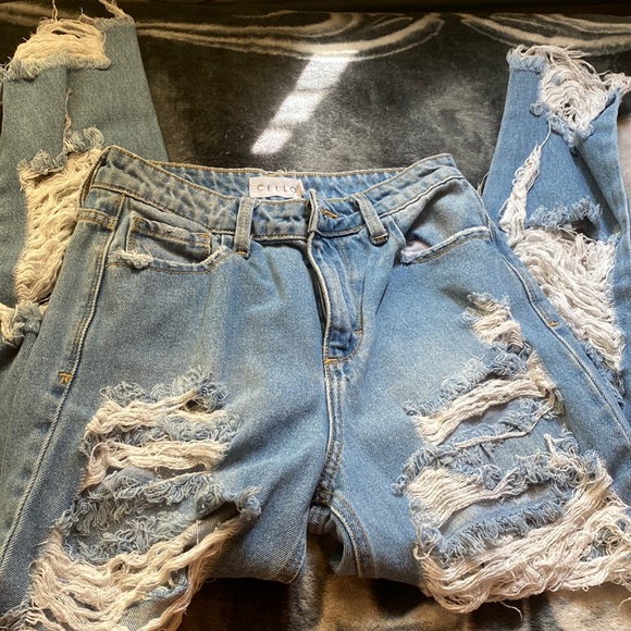 Cello straight jeans ripped - Picture 1 of 5